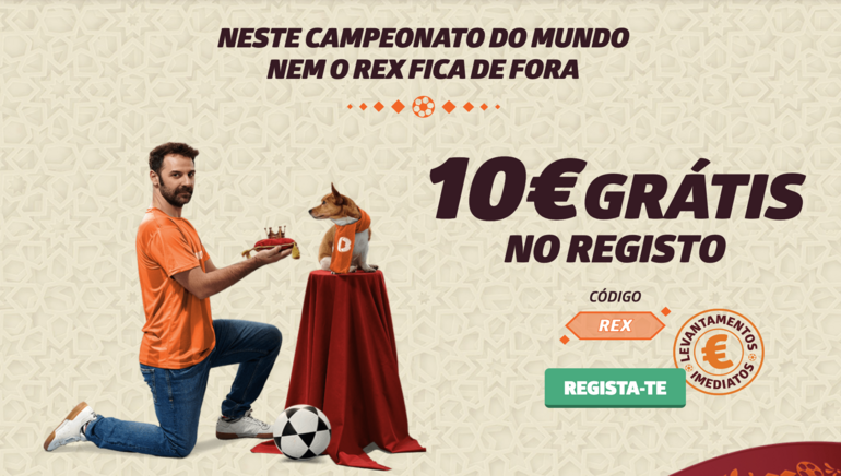 Betano Portugal com 10€ de bónus sem depósito para o Mundial