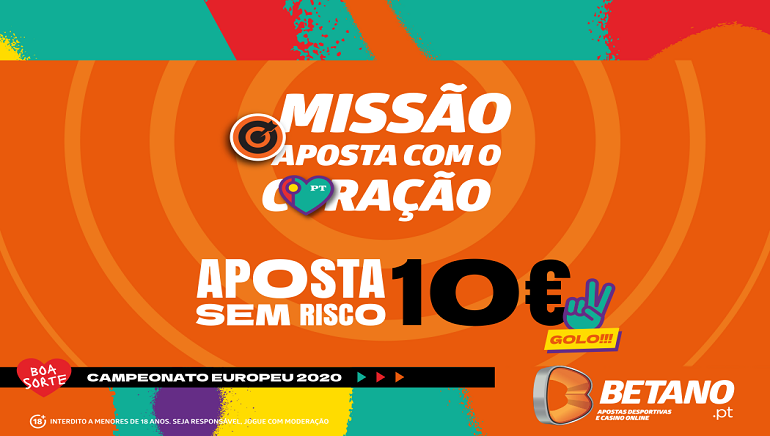 Jogadores Portugueses que Escolherem Betano para o Euro 2020 Recebem Bónus de Boas-Vindas