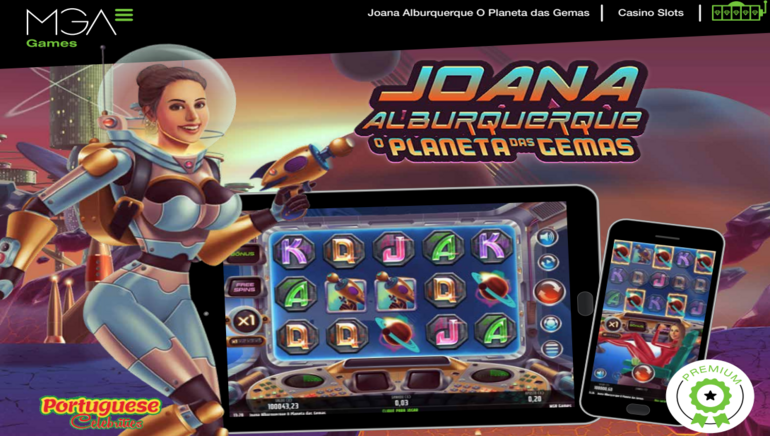 Acompanhe Joana Alburquerque na Slot O Planeta das Gemas da MGA Games