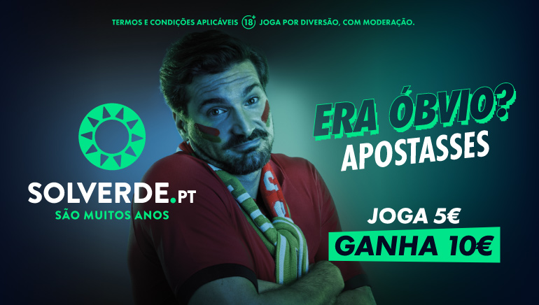 Solverde joga 5€ ganha 10€ em apostas gratuitas