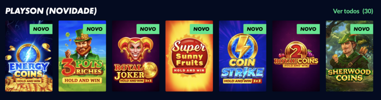 Solverde Casino Playson Games
